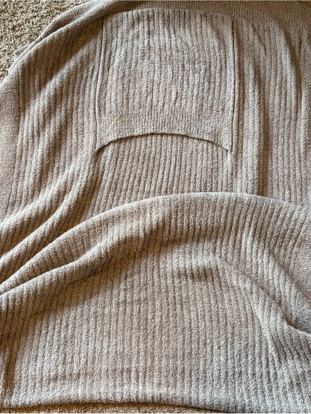 Barefoot Dreams Gray Open-Front Cozy Blanket Scarf